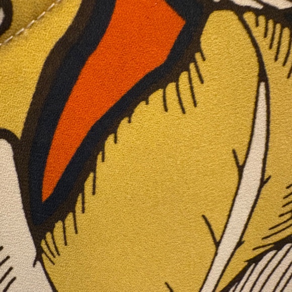 CAbi #3954 Sequel Yellow/Black Blouse - Size Medium - Picture 6 of 8